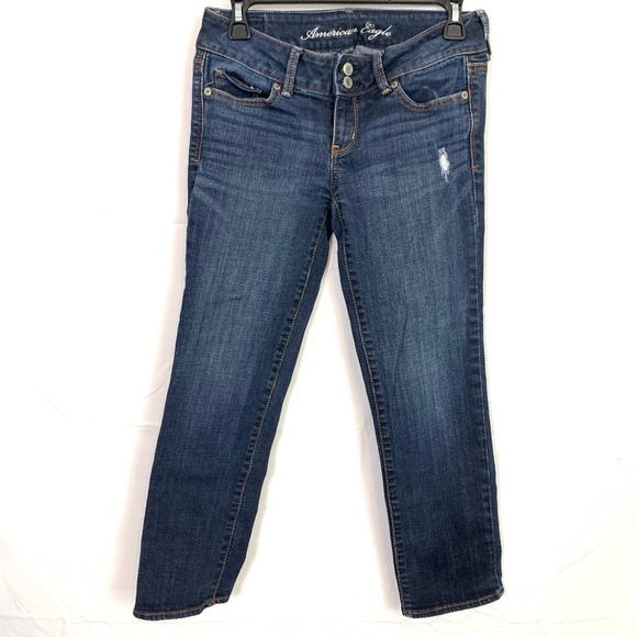 American Eagle ARTIST Low Rise Distressed Jeans 4 - Picture 1 of 16
